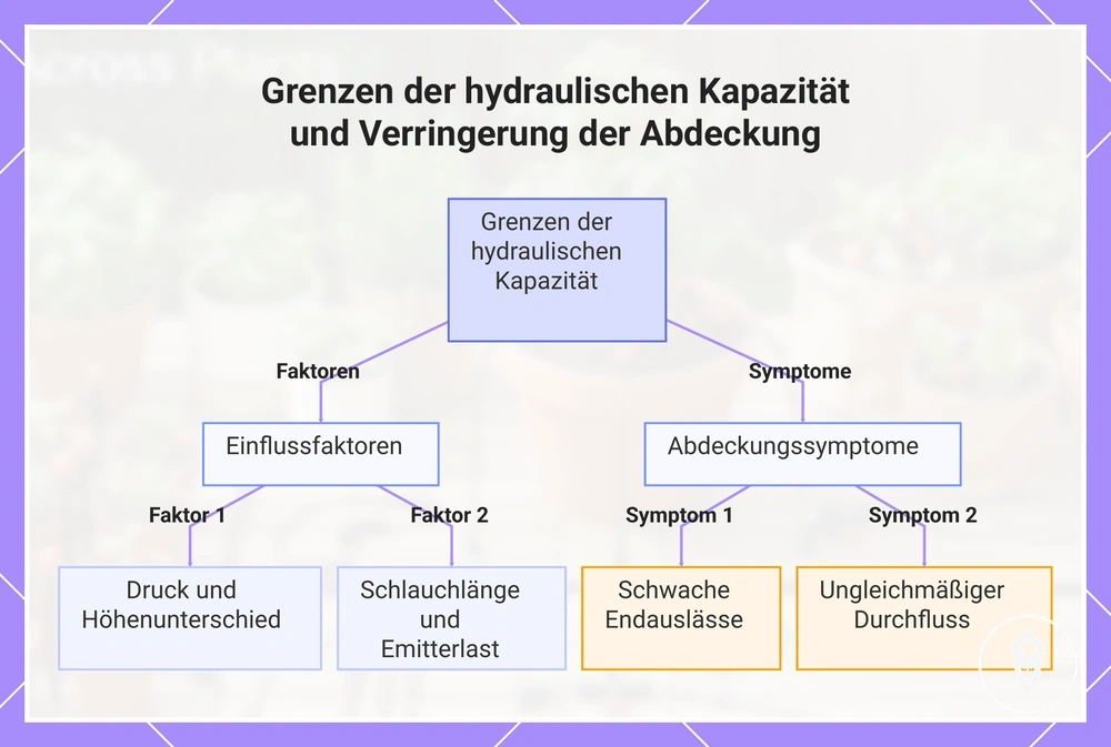 Grenzen der hydraulischen Kapazität und Verringerung der Abdeckung