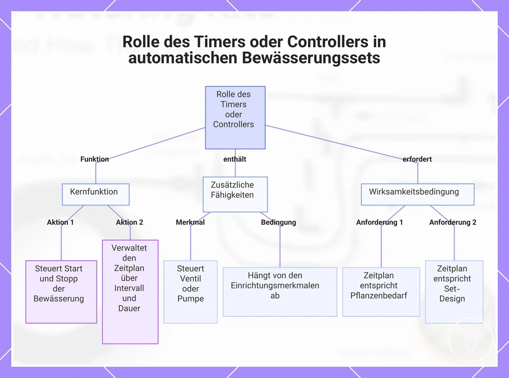 Rolle des Timers oder Controllers in automatischen Bewässerungssets