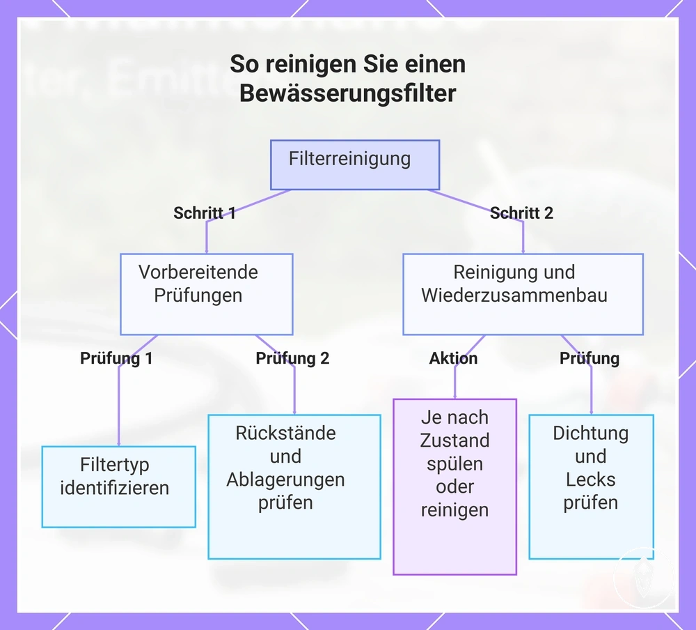 So reinigen Sie einen Bewässerungsfilter