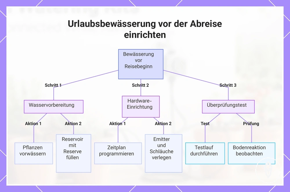 Urlaubsbewässerung vor der Abreise einrichten