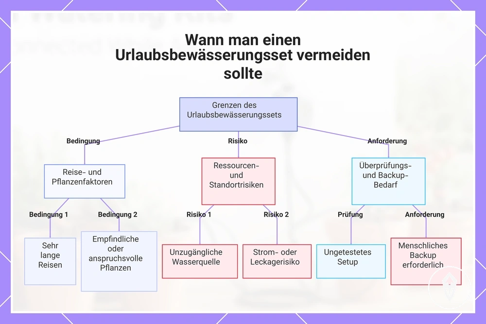 Wann man einen Urlaubsbewässerungsset vermeiden sollte
