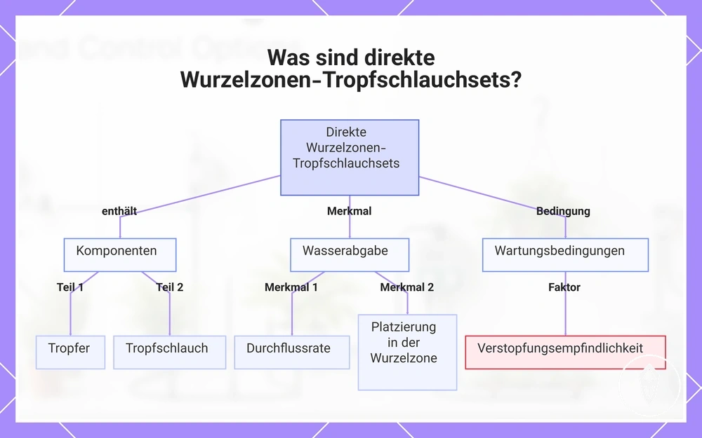 Was sind direkte Wurzelzonen-Tropfschlauchsets?