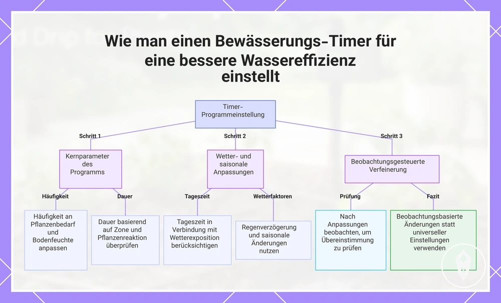 Wie man einen Bewässerungs-Timer für eine bessere Wassereffizienz einstellt