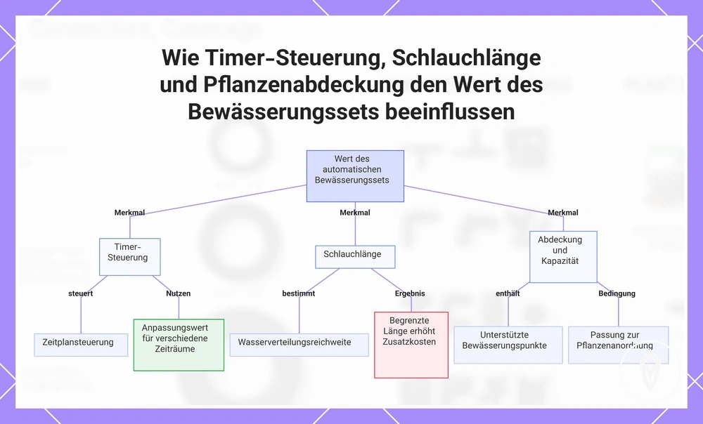Wie Timer-Steuerung, Schlauchlänge und Pflanzenabdeckung den Wert des Bewässerungssets beeinflussen