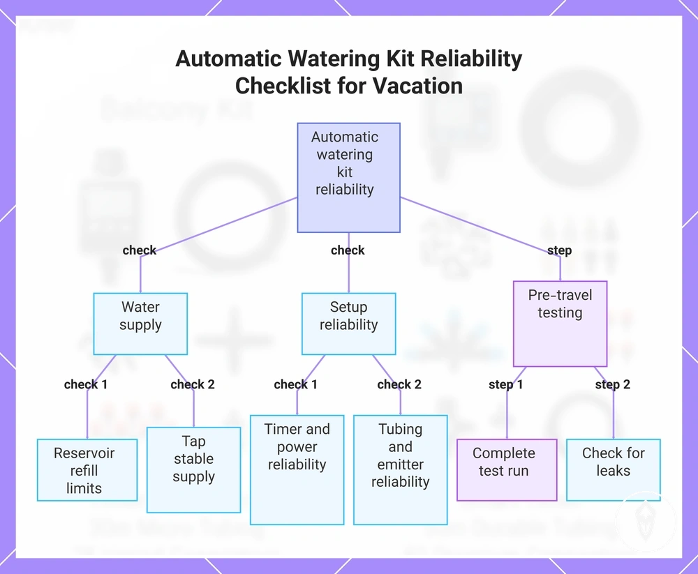 Automatic Watering Kit Reliability Checklist for Vacation