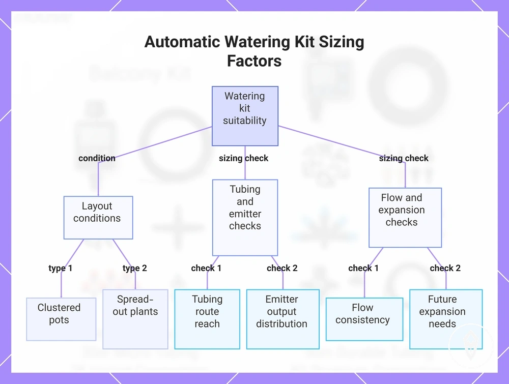 Automatic Watering Kit Sizing Factors