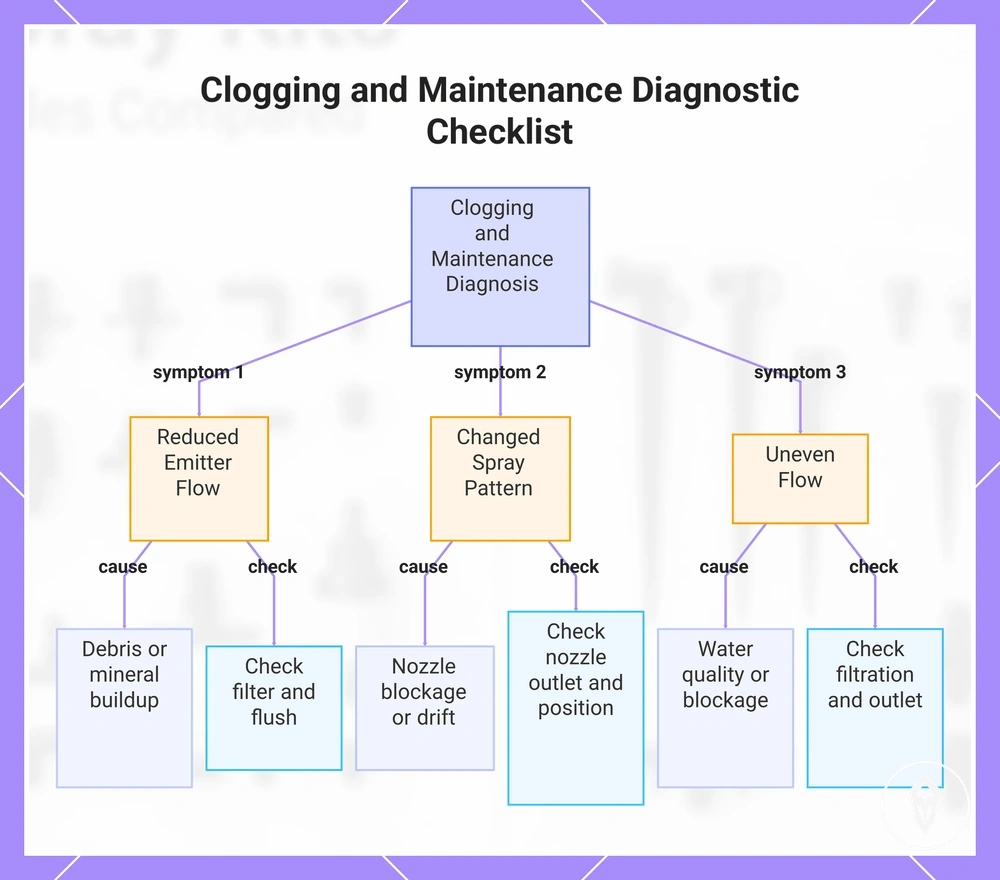 Clogging and Maintenance Diagnostic Checklist