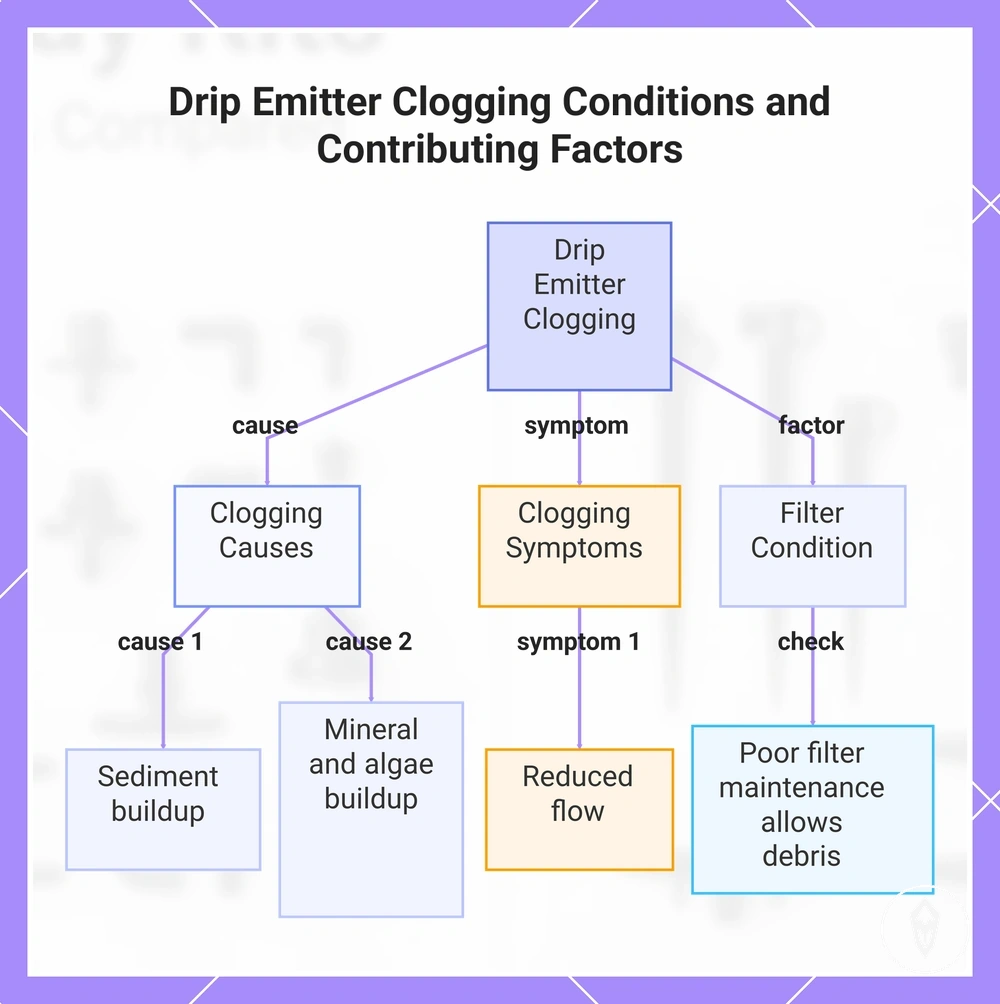 Drip Emitter Clogging Conditions and Contributing Factors
