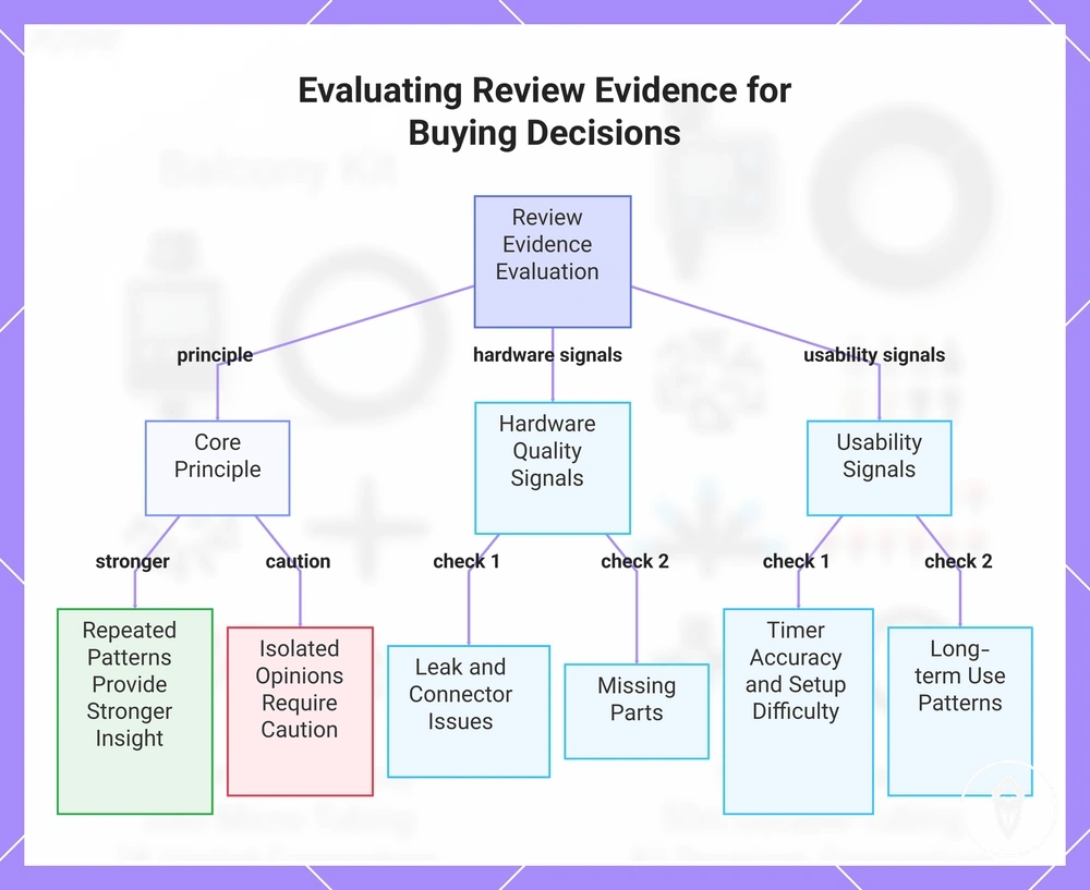 Evaluating Review Evidence for Buying Decisions