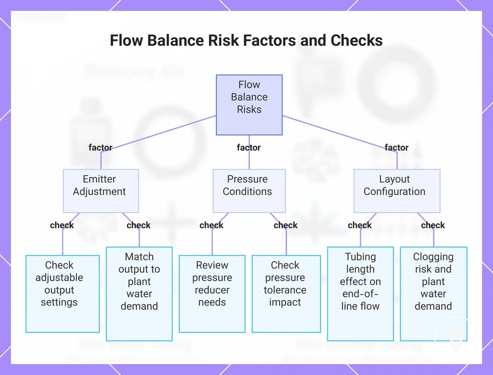 Flow Balance Risk Factors and Checks