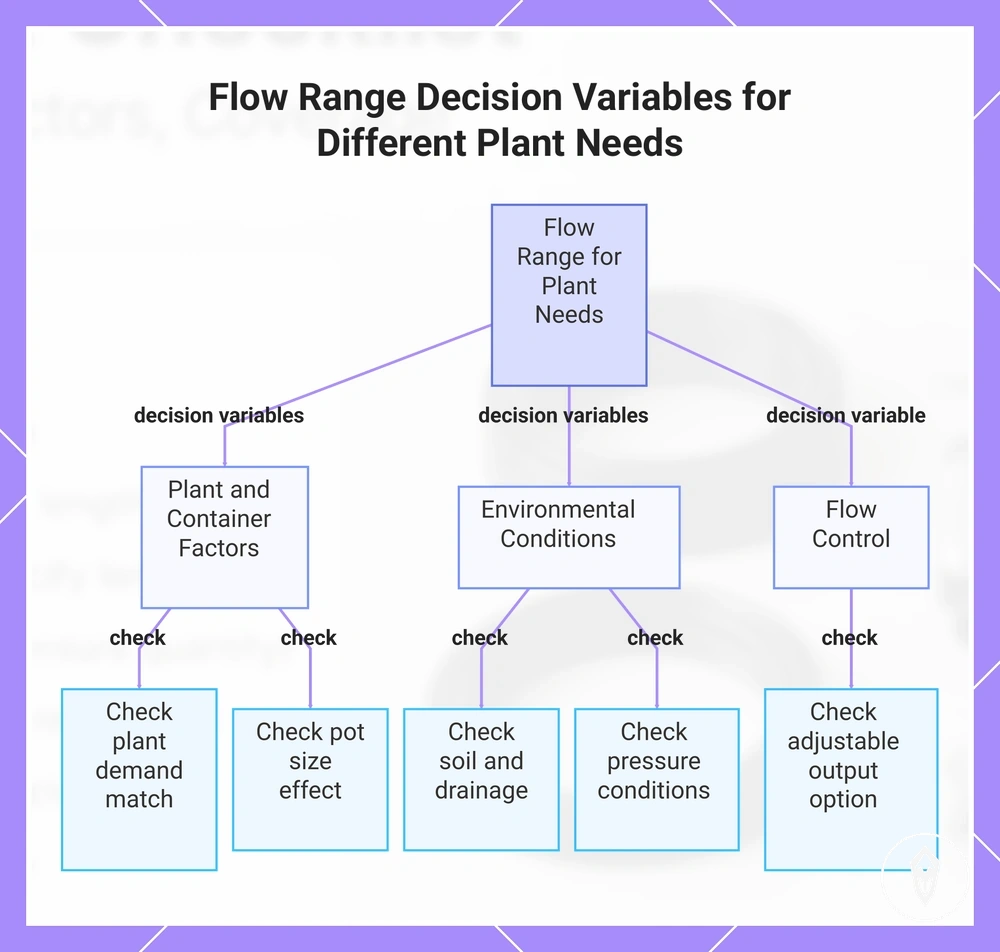 Flow Range Decision Variables for Different Plant Needs