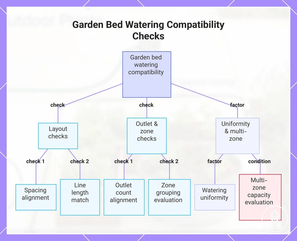 Garden Bed Watering Compatibility Checks