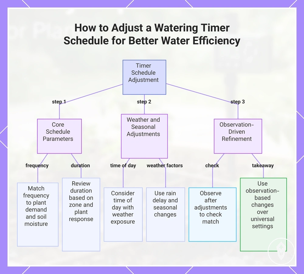 How to Adjust a Watering Timer Schedule for Better Water Efficiency