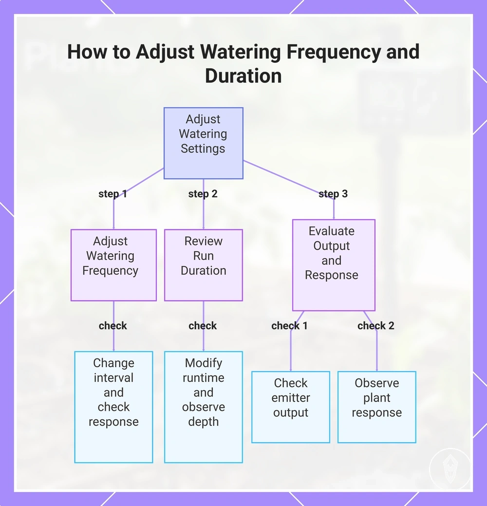 How to Adjust Watering Frequency and Duration