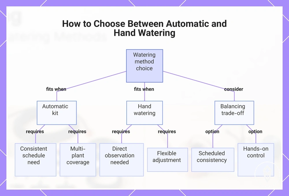 How to Choose Between Automatic and Hand Watering
