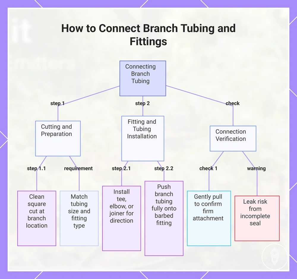 How to Connect Branch Tubing and Fittings