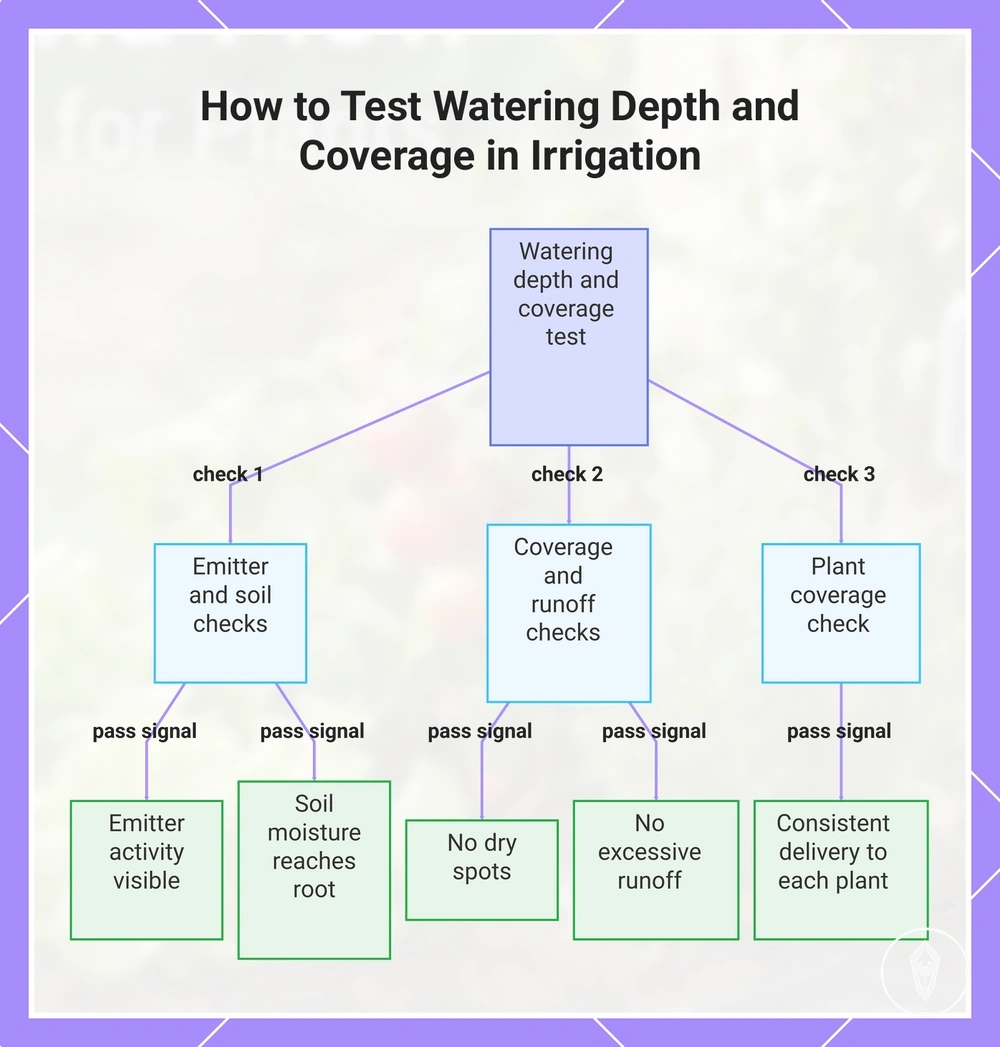 How to Test Watering Depth and Coverage in Irrigation