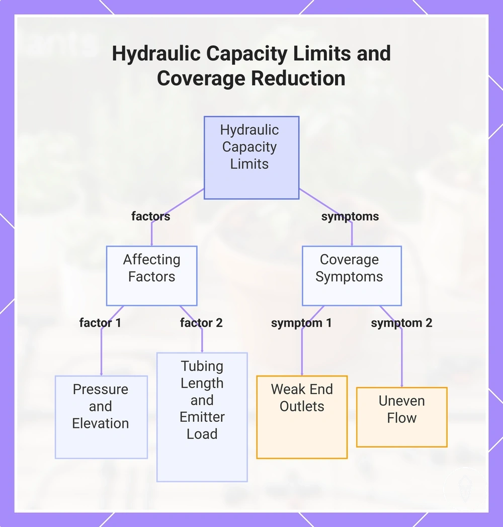 Hydraulic Capacity Limits and Coverage Reduction