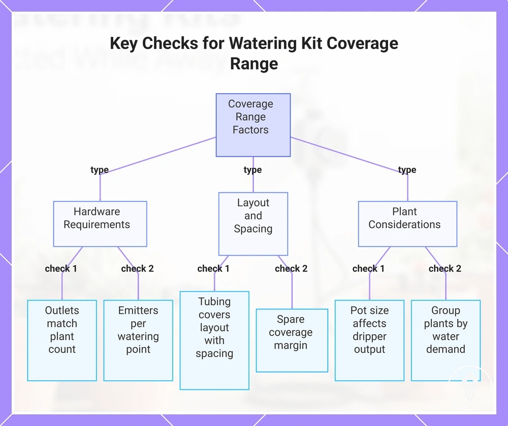 Key Checks for Watering Kit Coverage Range