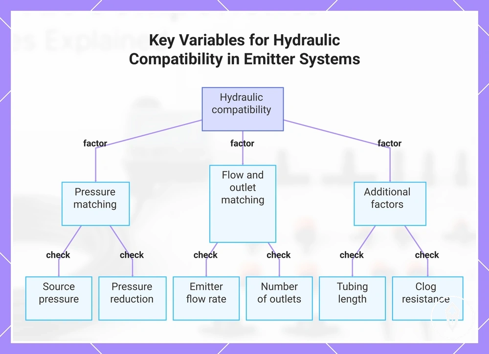 Key Variables for Hydraulic Compatibility in Emitter Systems