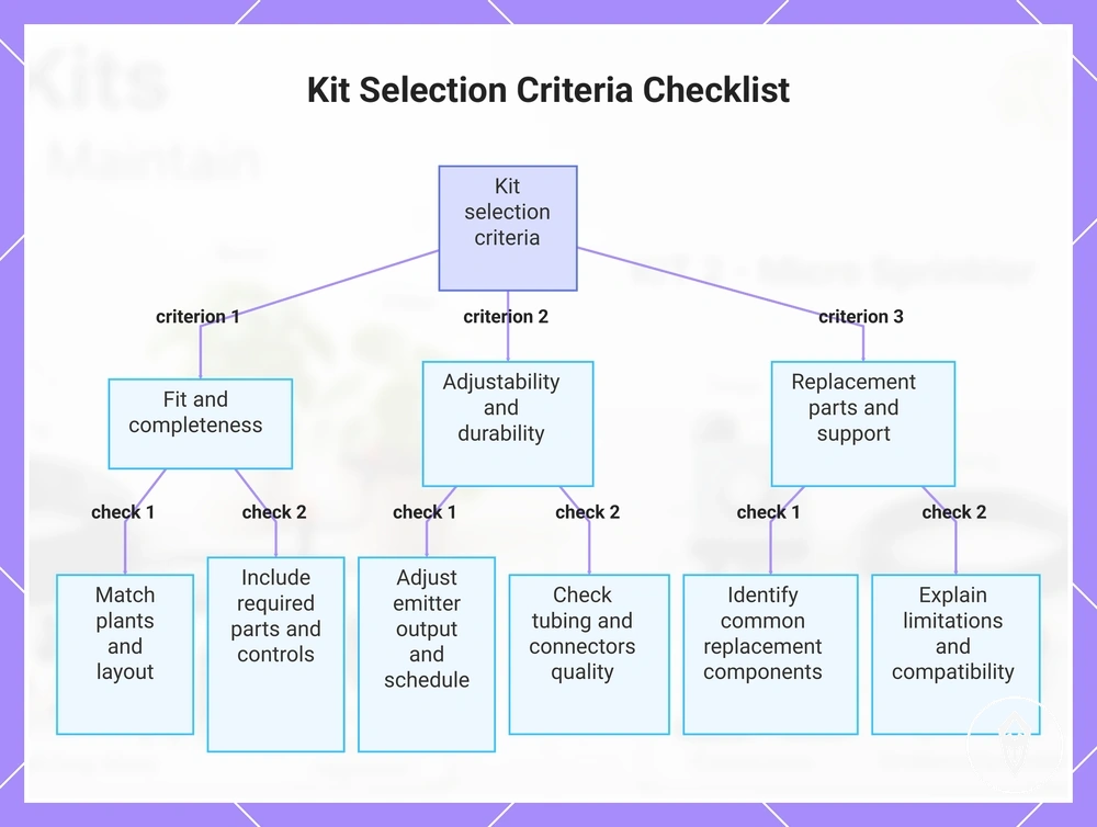 Kit Selection Criteria Checklist