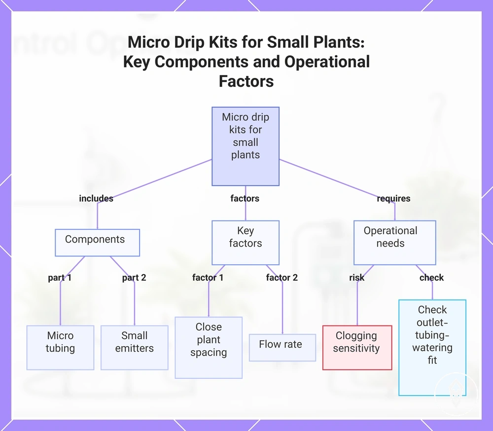Micro Drip Kits for Small Plants: Key Components and Operational Factors