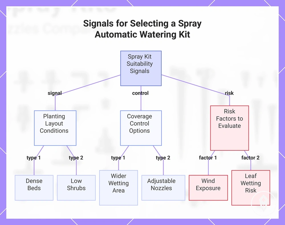 Signals for Selecting a Spray Automatic Watering Kit