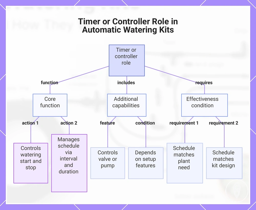 Timer or Controller Role in Automatic Watering Kits