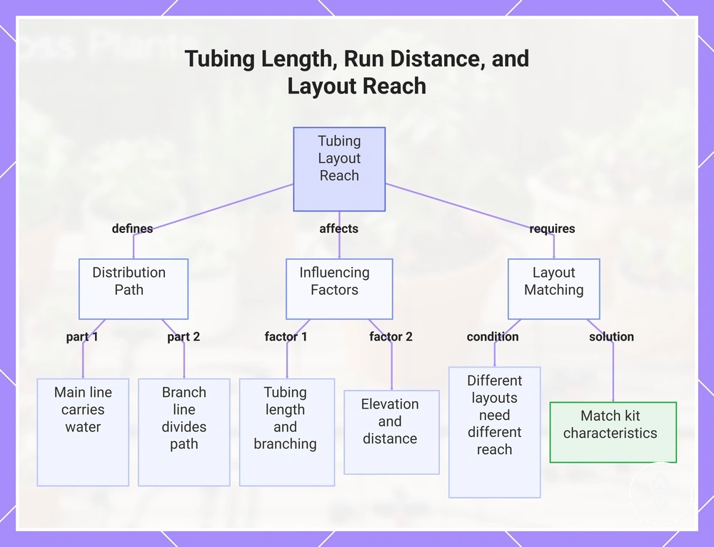 Tubing Length, Run Distance, and Layout Reach