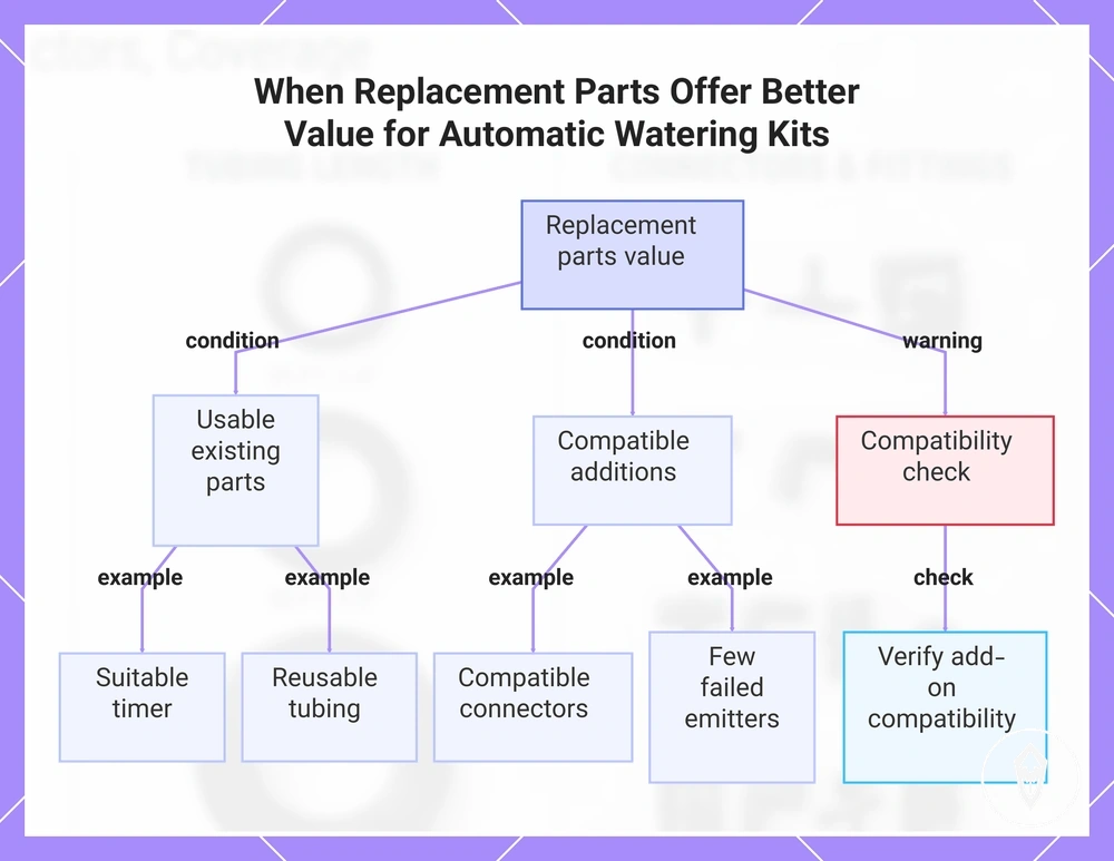 When Replacement Parts Offer Better Value for Automatic Watering Kits