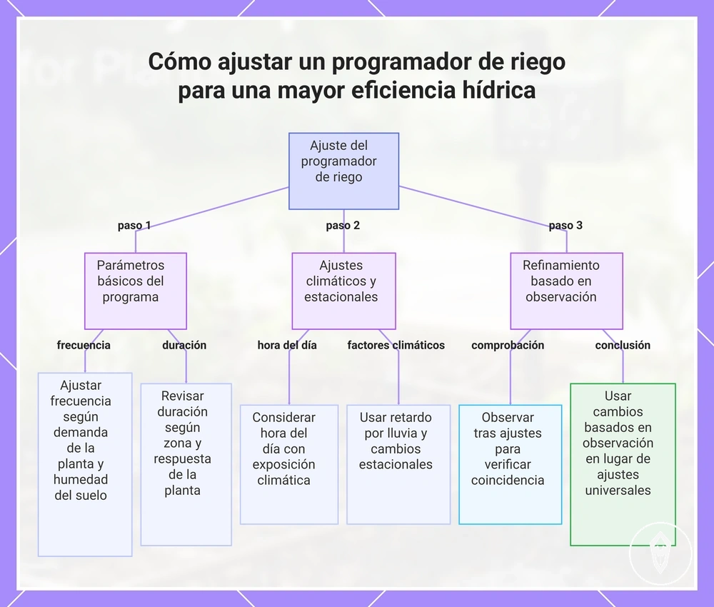 Cómo ajustar un programador de riego para una mayor eficiencia hídrica