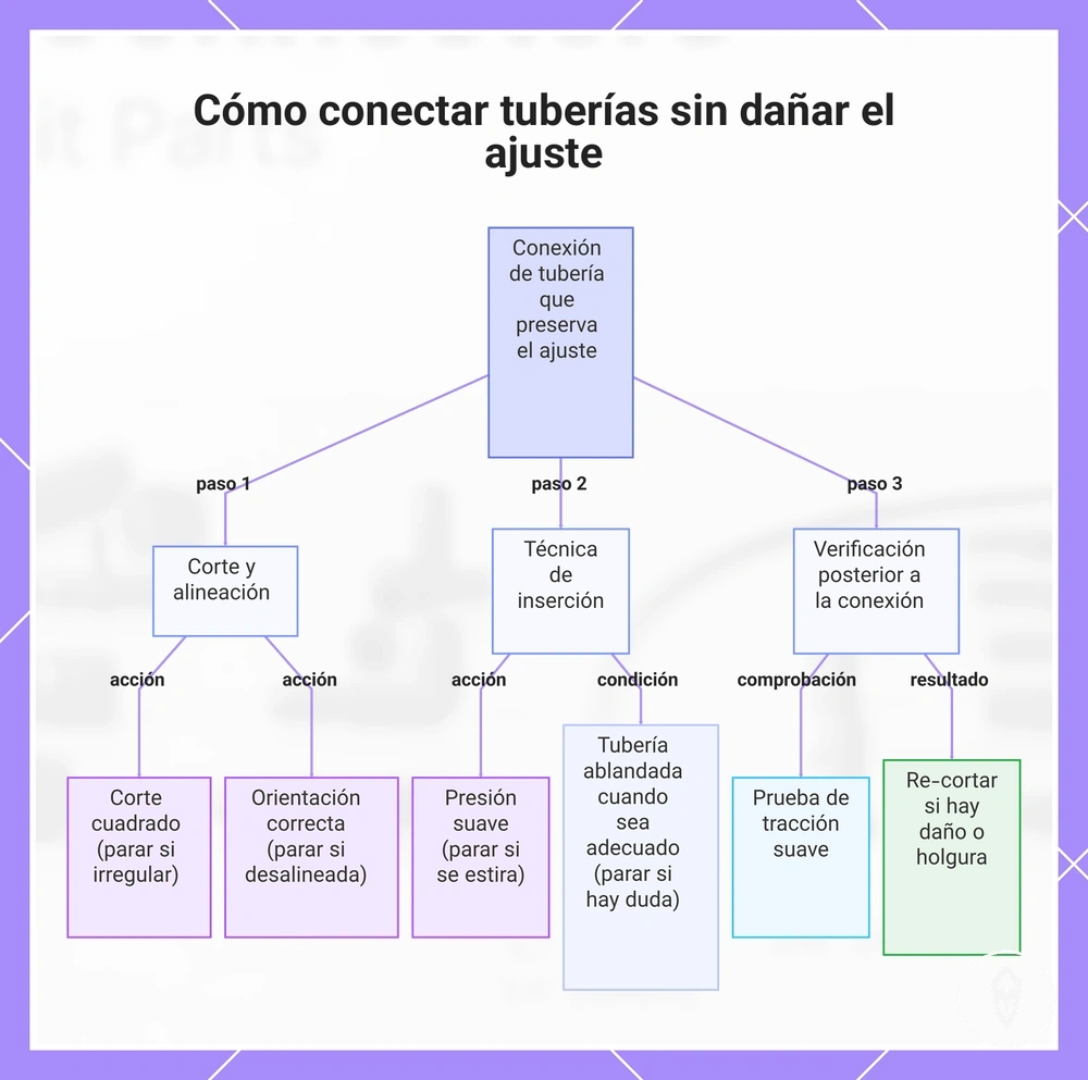 Cómo conectar tuberías sin dañar el ajuste