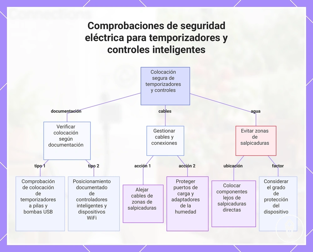 Comprobaciones de seguridad eléctrica para temporizadores y controles inteligentes