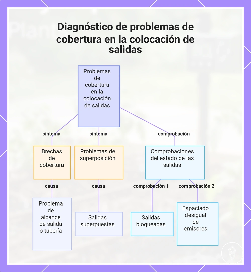 Diagnóstico de problemas de cobertura en la colocación de salidas