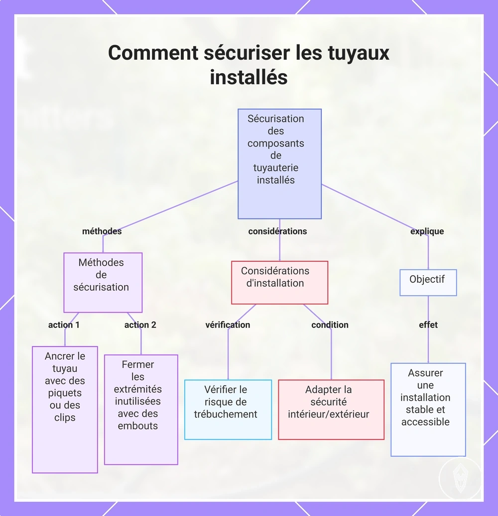 Comment sécuriser les tuyaux installés