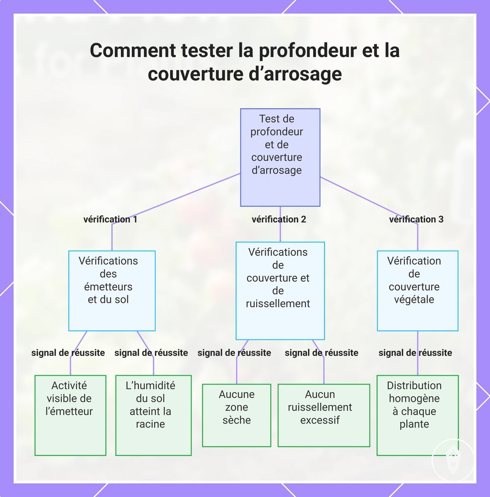 Comment tester la profondeur et la couverture d’arrosage