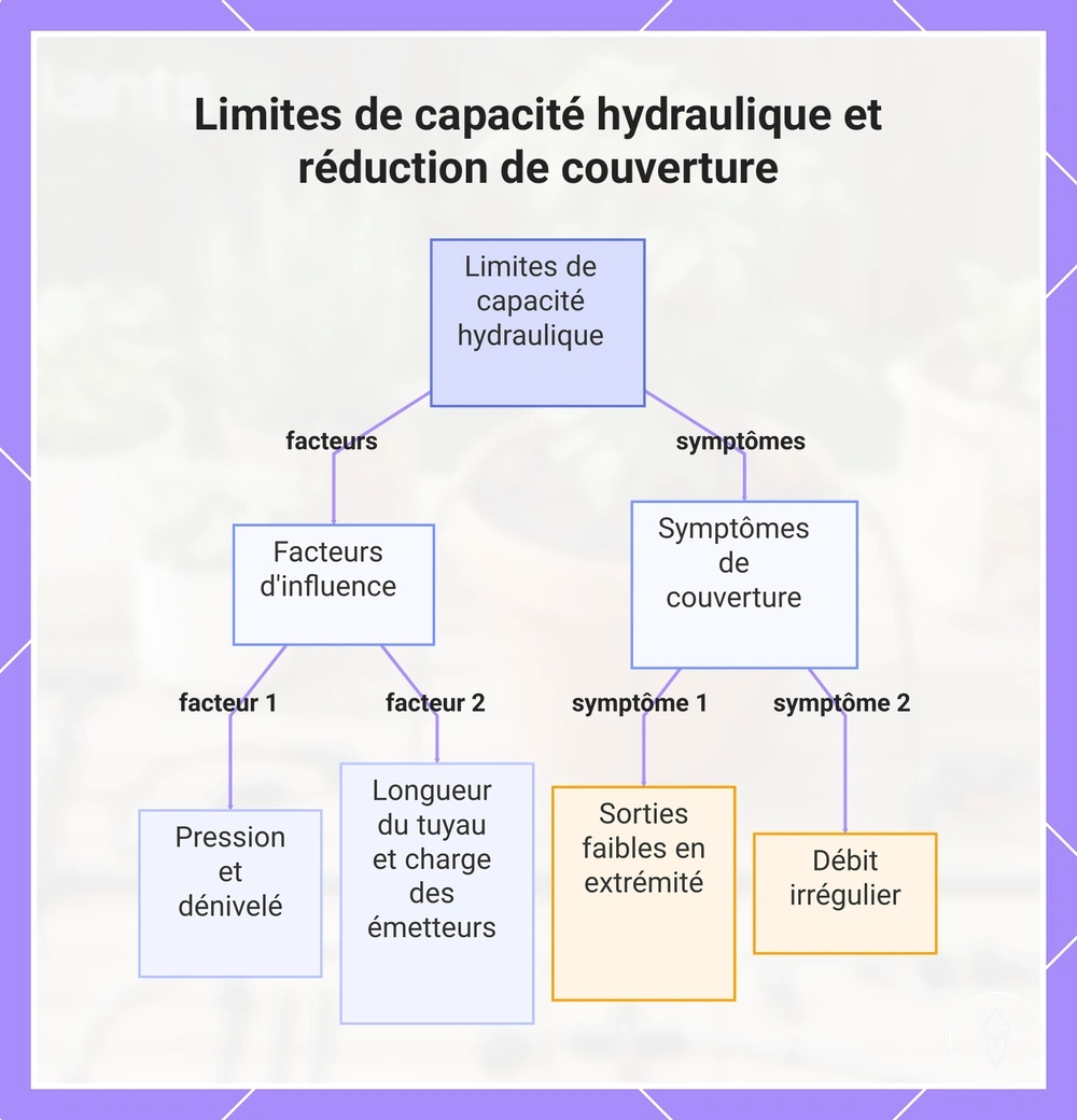 Limites de capacité hydraulique et réduction de couverture