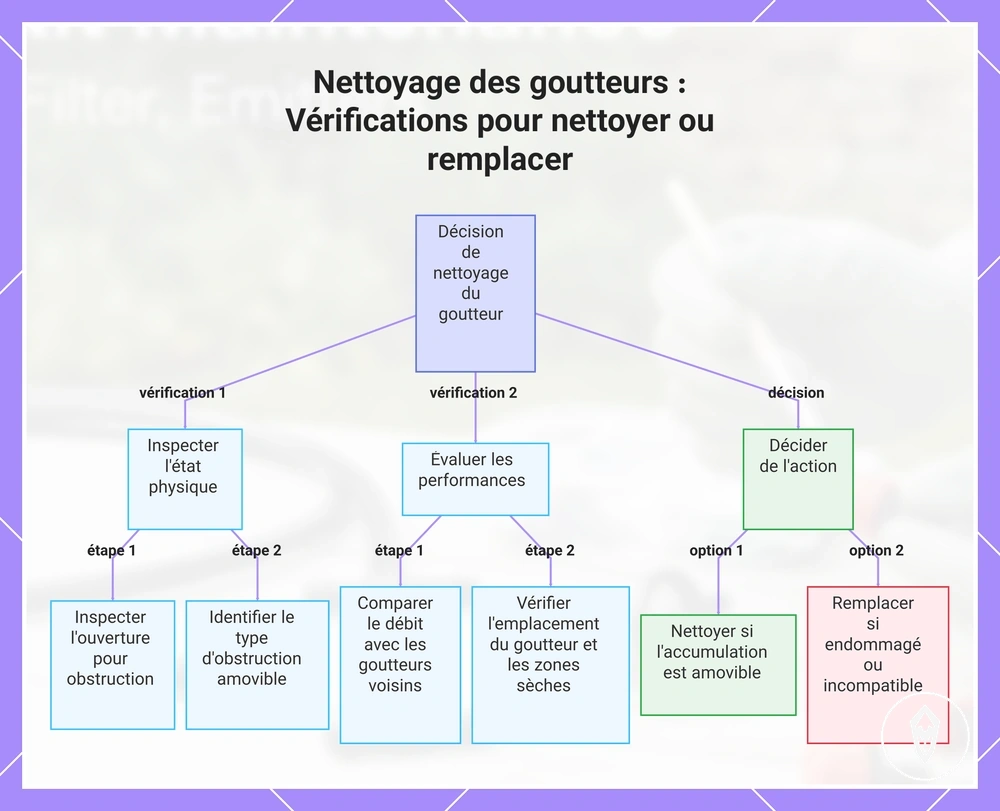 Nettoyage des goutteurs : Vérifications pour nettoyer ou remplacer