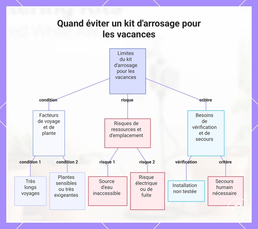Quand éviter un kit d'arrosage pour les vacances