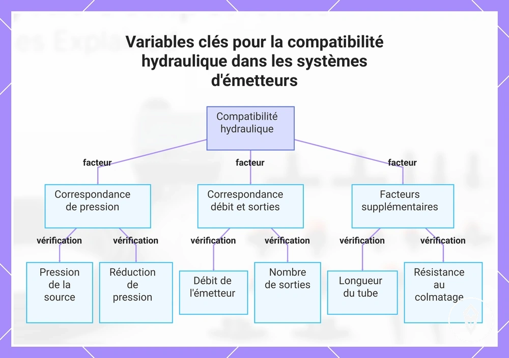 Variables clés pour la compatibilité hydraulique dans les systèmes d'émetteurs