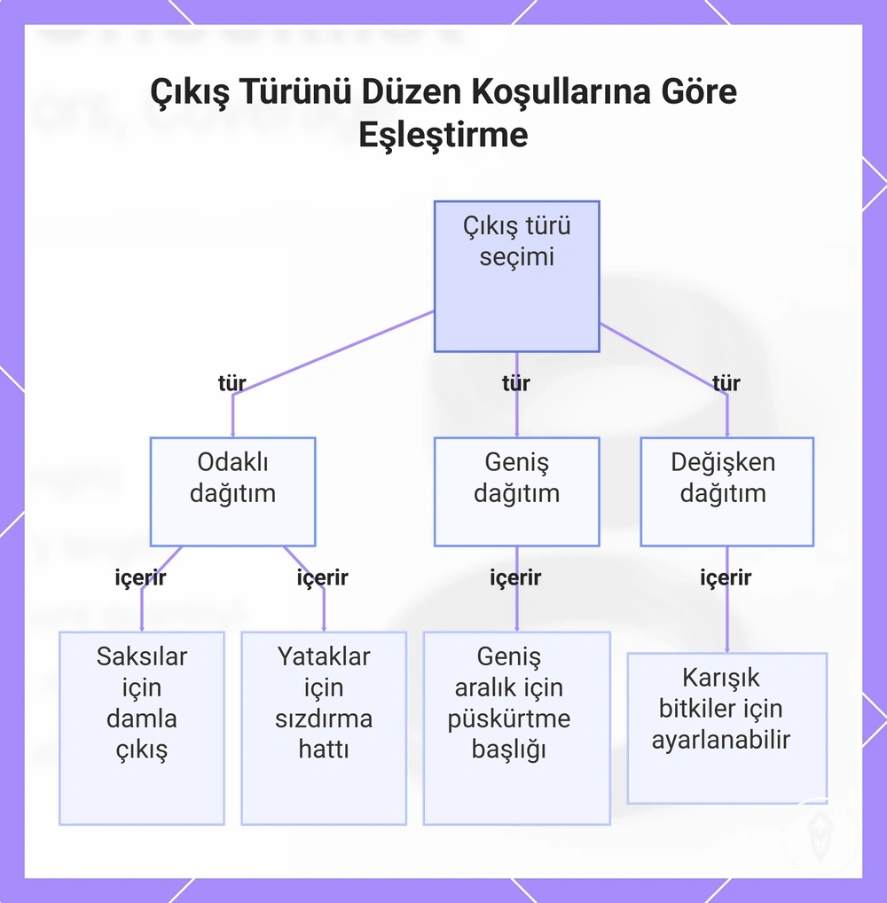 Çıkış Türünü Düzen Koşullarına Göre Eşleştirme