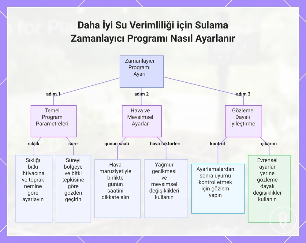 Daha İyi Su Verimliliği için Sulama Zamanlayıcı Programı Nasıl Ayarlanır