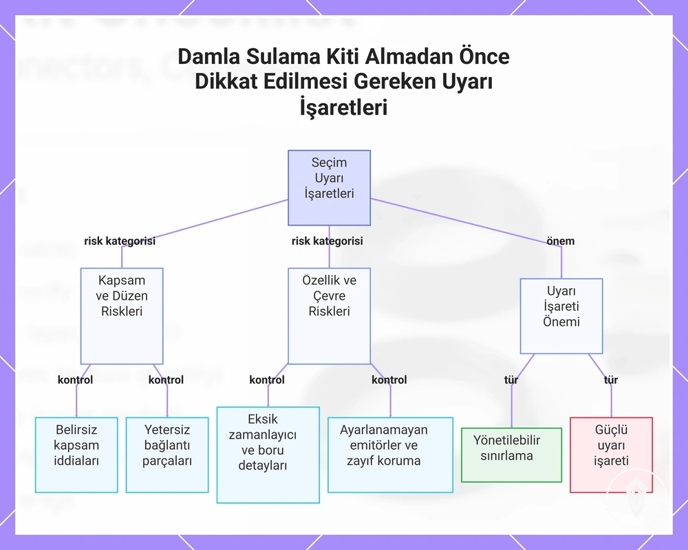 Damla Sulama Kiti Almadan Önce Dikkat Edilmesi Gereken Uyarı İşaretleri