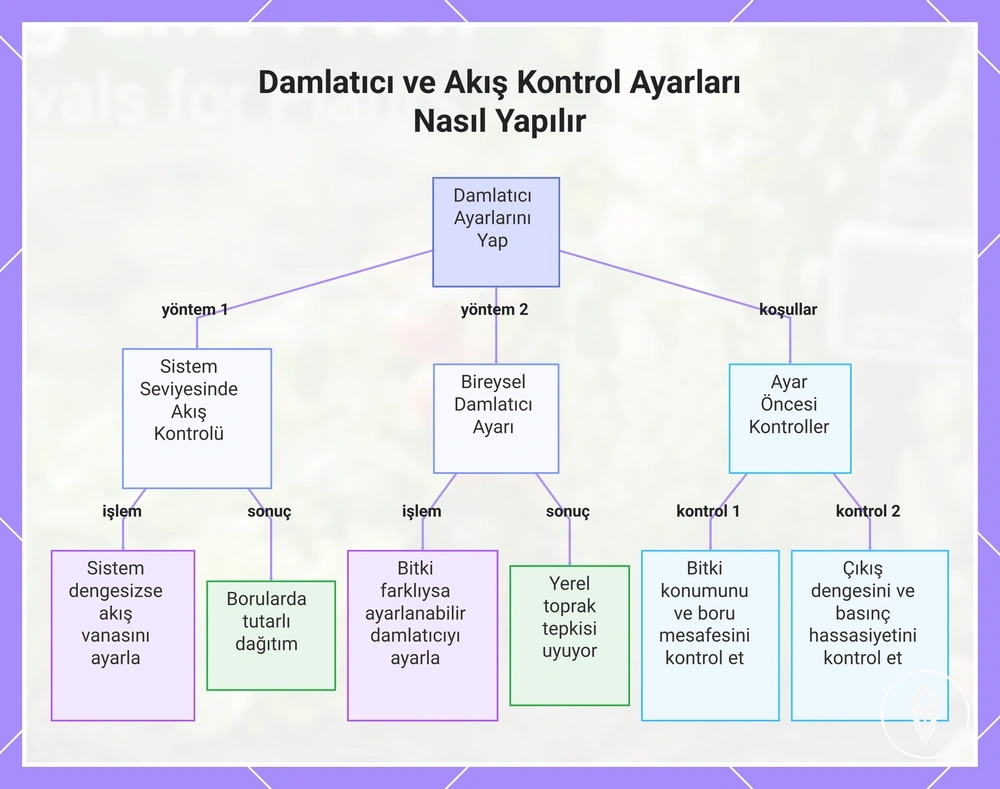 Damlatıcı ve Akış Kontrol Ayarları Nasıl Yapılır