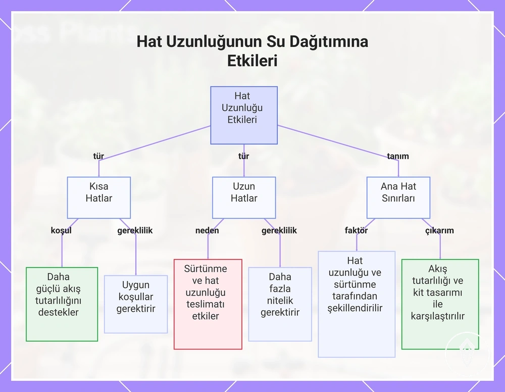 Hat Uzunluğunun Su Dağıtımına Etkileri