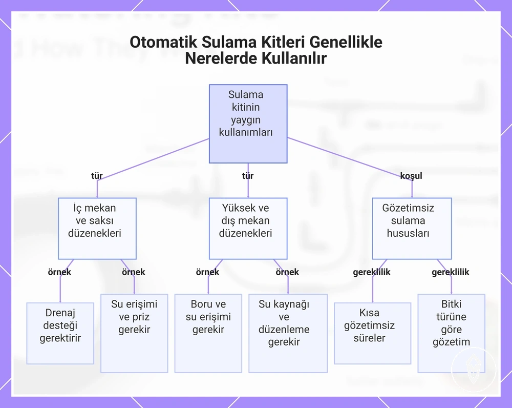 Otomatik Sulama Kitleri Genellikle Nerelerde Kullanılır