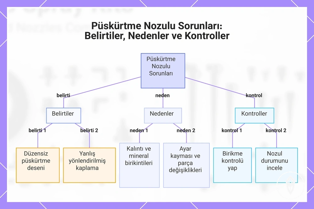 Püskürtme Nozulu Sorunları: Belirtiler, Nedenler ve Kontroller