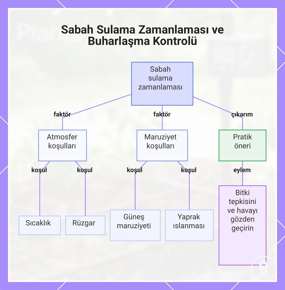 Sabah Sulama Zamanlaması ve Buharlaşma Kontrolü