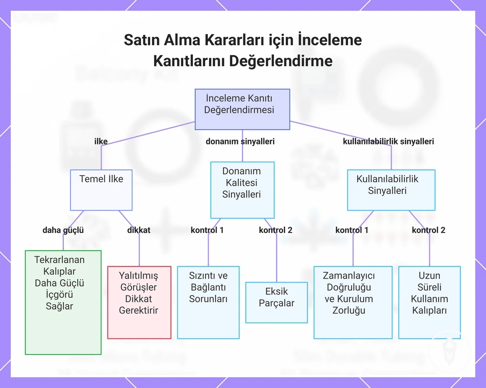 Satın Alma Kararları için İnceleme Kanıtlarını Değerlendirme