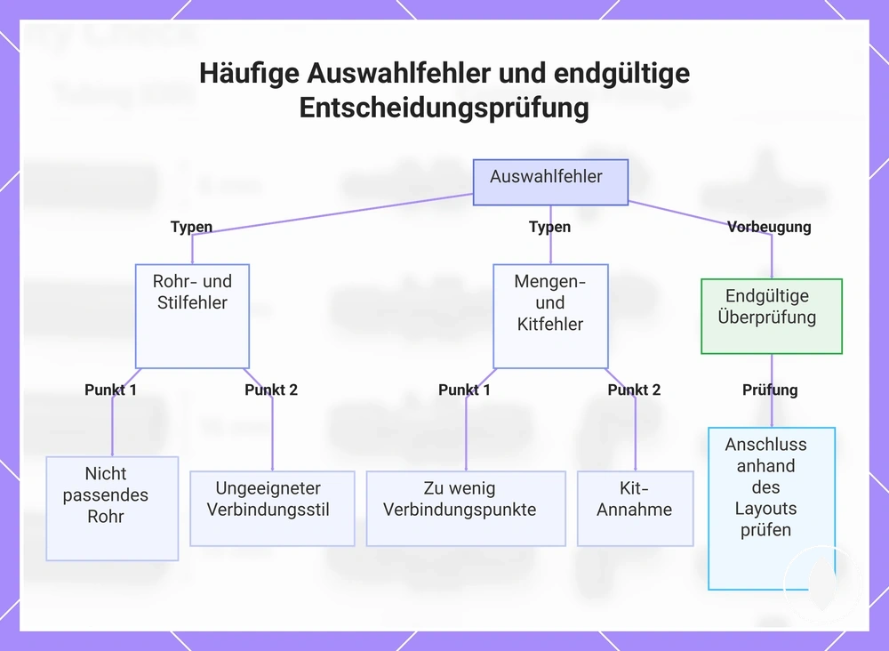 Häufige Auswahlfehler und endgültige Entscheidungsprüfung